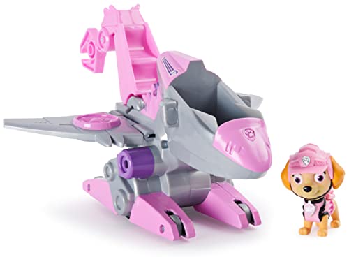 Figuras de Ação THE PAW PATROL Dino Rescue Skye's Deluxe (Idade Mínima Recomendada: 3 anos) PAW PATROL - Brinquedos - Dino Rescue, skye, minifigura, avion