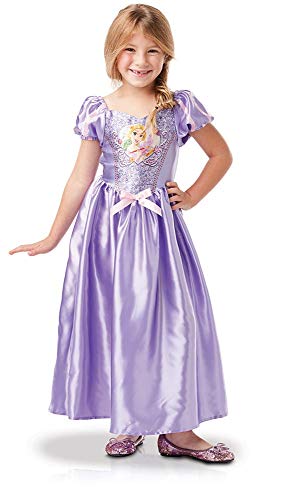 Fato de Menina DISFRAZZES Rapunzel (Tam: 7 a 8 anos) RUBIES FRANCE - Fantasias - vestido, efígie, cinto elástico, mangas