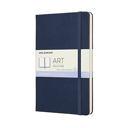 Caderno de Desenho MOLESKINE 224-1-100 (Azul - Quadriculado) Moleskine - Papel de arte e artesanato - quadriculado, azul, 192 páginas