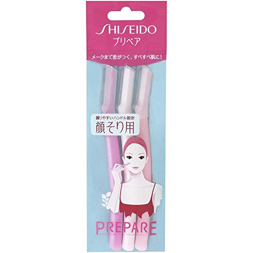 Shiseido 3 Pcs Preparação de Lâminas Facial Grande Japão Shiseido - Lâminas e navalhas de barbear - preparação, lâminas facial, grande