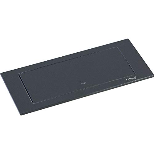 Tomada Elétrica EVOLINE BackFlip (Preto - 21.5 x 8.8 x 5.3 cm) EVOline - Tomadas e soquetes de energia - usb, bloqueio, montagem fácil