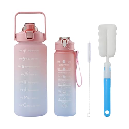 Garrafa YekouMax Rosa Degradada 750 Ml + 2 L ECOdisplay - Garrafas de engarrafamento - rosa, 750 ml, plástico