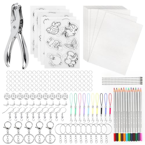 Jogo Criativo MXTIMWAN 208 Peças Kit Folhas de Plástico Termocontrábil MXTIMWAN - Máquinas de encadernação - 208 peças, kit folhas, termocontrábil