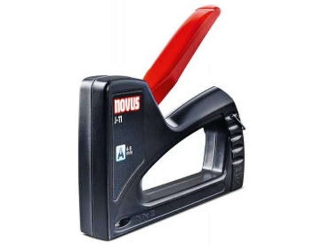 Agrafador Manuais NOVUS J-11 (Branco e Azul) Novus - Grampeadores e pregadores - manual, carregamento inferior, fecho seguro, agulhas visíveis