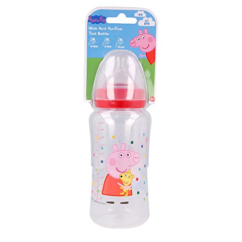 Garrafa de Silicone para Bebé PEPPA PIG Small Stor - Biberões - silicone, 3 posições, sem BPA, 360 ml