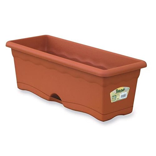 Vaso de Plantas PLASTIKEN OE-50X20Cm Terra Cotta Plastiken - Móveis de exterior - terra cotta, 50x20cm