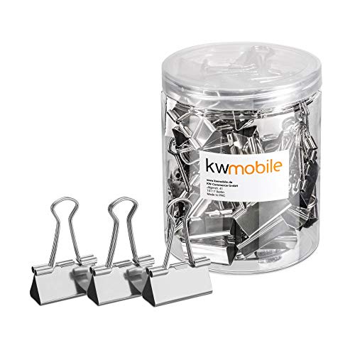 Pack 50 Agudas KWMOBILE (Prateado - Polipropileno) Kw-Commerce - Clipes de papel e grampos - prateado, polipropileno, pack 50