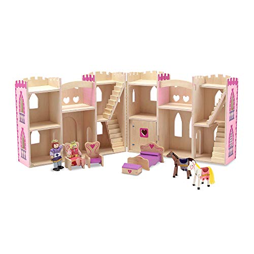 Jogo de Tabuleiro MELISSA & DOUG Wooden Castle (3 Anos) Melissa & Doug - Brinquedos - madeira, 3 anos, castelo, personagens