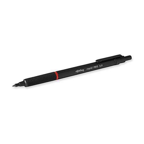 Caneta de Tinta Permanente ROTRING Rapid Pro Preto Rotring - Lápis - tinta permanente, traço fino, resistente, design elegante