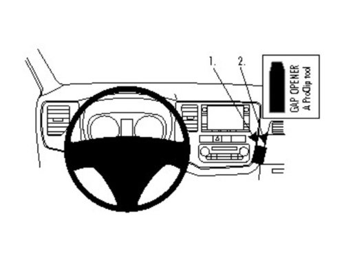 Suporte BRODIT ProClip Mitsubishi Outlander Brodit - Suportes e dock stations para tablets - telemóvel, carro, moto, motinha