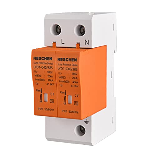 Protetor contra Sobrevoltas HESCHEN LYD1-C40/385 Heschen Electric Co.,Ltd - Dispositivos de proteção contra surtos - automático, ca, 40/385 kva, 230 v