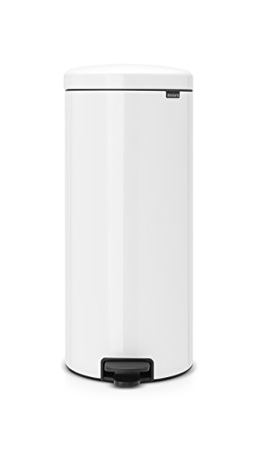 Caixote do Lixo BRABANTIA Bin Newicon (Branco - Plástico e Aço Inoxidável) Brabantia - Lixeiras e cestos de lixo - branco, plástico, aço inoxidável, antideslizante