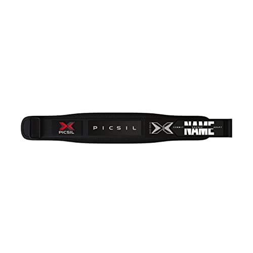 Faixa de Cinto PIC SIL Personalizável (Preto - Poliéster) PICSIL - Cintos de levantamento de peso - personalizável, preto, poliéster