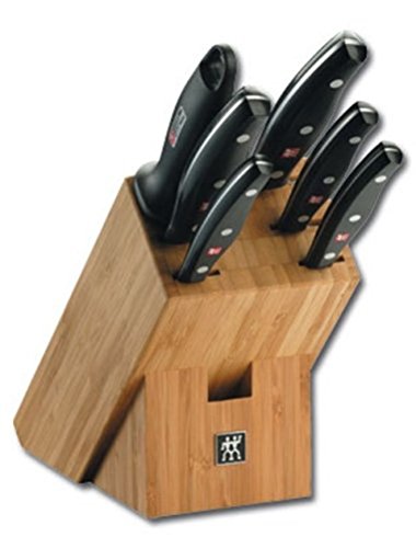 Bloco de Faca ZWILLING 6000000061 (6 peças) ZWILLING - Facas de cozinha - 6 peças, preto prateado, aço inoxidável