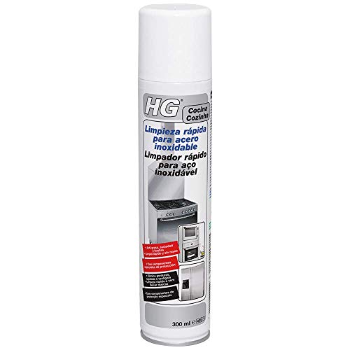 Líquido Limpeza Rápida de Aço Inoxidável 300Ml Hg HG - Produtos de limpeza doméstica - aço inoxidável, limpeza rápida, 300ml
