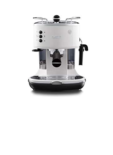 Máquina de café delonghi eco 311.w 0132106080 preto (Pequeno Almoço / Café) DELONGHI - Máquinas de café espresso - aço inoxidável, 2 copos, 15 bares, cappuccino manual