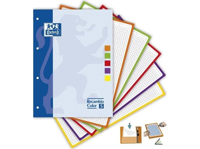 Oxford 80 Folhas Quadradas A4 (Recondicionado Como Novo) Oxford - Papel de impressora e copiadora - quadriculado, a4, recondicionado