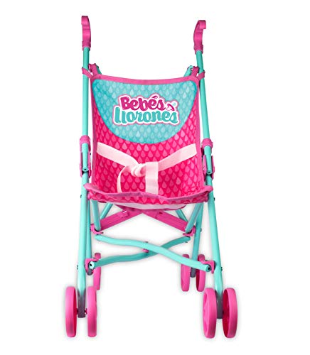 Passadeira de Brincar IMC TOYS Cry Babies Stroller IMC Toys - Brinquedos de atividade para bebês - cadeira, dobrável, almofada, corrente