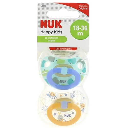 Chupeta ANATÔMICA (18-36 meses - Multicor) NUK - Cuidados com a higiene oral - multicor, 18-36 meses