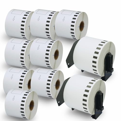 Fita para Etiquetadora BETCKEY DK-22205 BETCKEY - Fitas de etiquetas e recargas - preto, cinta de impressão, 62x30,48 mm