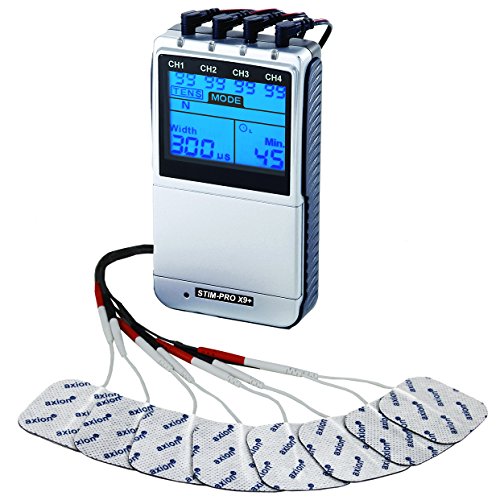 Eletroestimulador de tensão elétrica axion 7100 axion - Estimuladores musculares elétricos - alívio do dor, massagem, fortalecimento, 8 modos ajustáveis