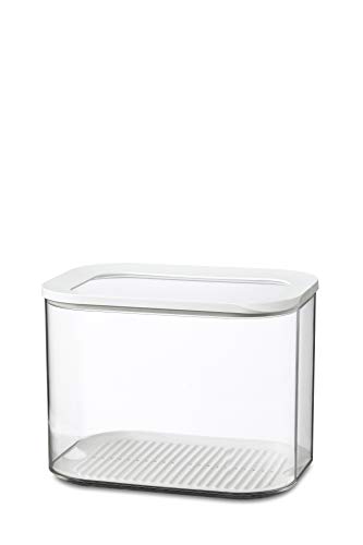 Caixa de Conservação MEPAL Modula Branco Rosti Mepal - Recipientes de armazenamento de alimentos - 45 litros, design moderno, tampa transparente