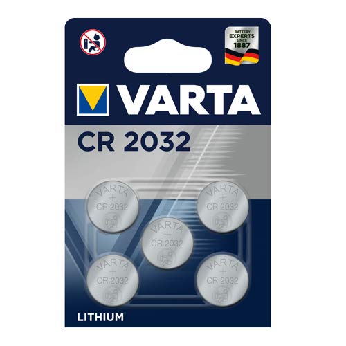 Pilha Não Recarregável VARTA CR2032 5 Unidades Varta - Baterias de uso geral - litio, botão/cópia, 3V, cr2032