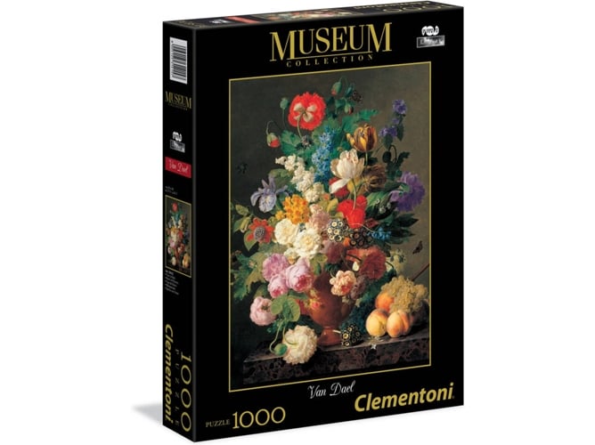 Puzzle CLEMENTONI Van Dael: Vaso de Flores (Idade Mínima Recomendada: 12 anos) CLEMENTONI - Quebra-cabeças de encaixar - 1000 peças, 12 anos, vaso de flores
