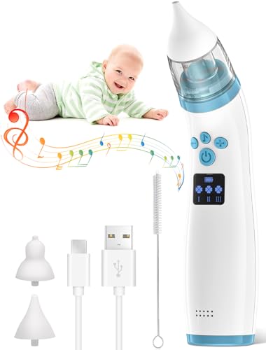 Aspirador nasal elétrico para bebês | Azul Aissom - Cuidados respiratórios - elétrico, bebés, compacto, limpeza