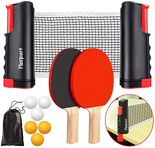 Conjunto de Ténis de Mesa FBSPORT (Raquetes - 2 Unidades) FBSPORT - Raquetes e conjuntos de ping pong - rede, raquetes, bolas, saco
