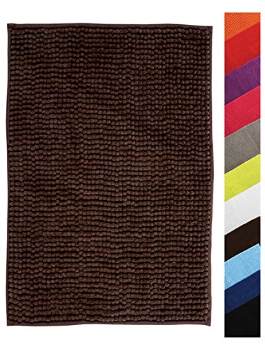 Tapete de Banho PURPURAA Chenille (Verde - Espuma - 40x60cm) MSV - Tapetes de banho - espuma, 40x60cm, lavável à mão