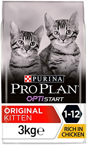 Ração para Gatos PURINA Pro Plan Kitten (3 Kg) PURINA - Comida para gatos - gato, kitten, 3 kg