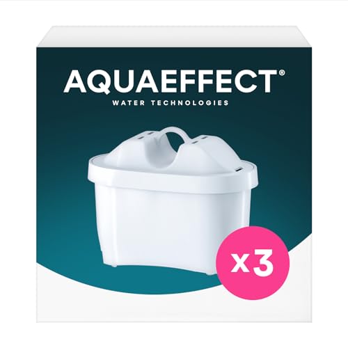 Filtro para Jarro de Água Brita AquaEffect Max+ (3 Un) Aquaphor International - Cartuchos de filtro de água - resistente à água quente, 3 unidades, branco