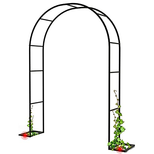 Arco de Jardim QMJ para Plantas - Preto (Jardinagem) ZBQ - Móveis de exterior - ajuda, decorativo, romântico, metallico
