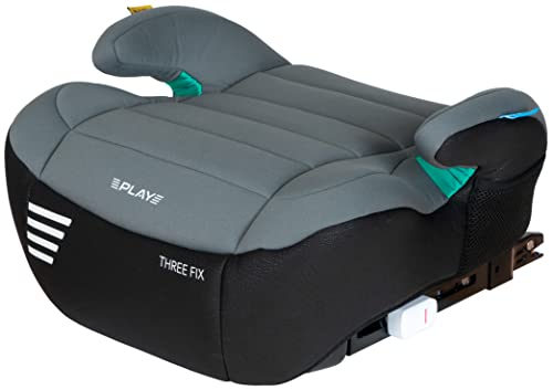 Playfix I-Size Elevador Cadeira Bebé Cinzento Play - Cadeirinhas para bebês e crianças pequenas - i-size, proteção lateral, leve, três camadas acolchoadas