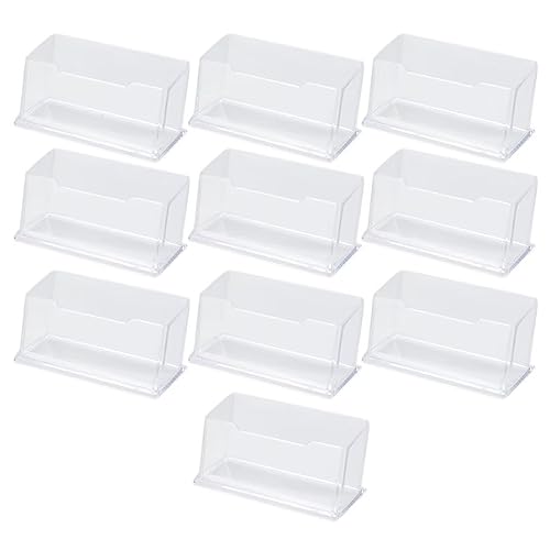 Suporte para Visiteiras DURONIC 10 Unidades SZCXDKJ - Organizadores de mesa - plástico, transparente, 10 suportes, etiquetas