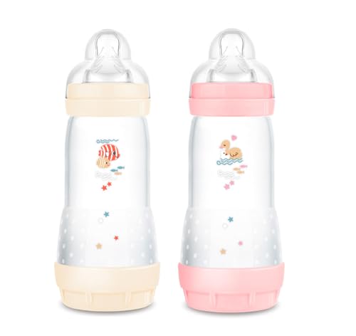 Conjunto de Biberões MAM Anti-Colic Anticólico (2 unidades) MAM - Biberões - anti-cólico, tetina estreita, 320 ml, conjunto 2 unidades