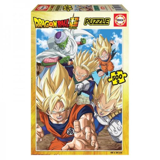 Puzzle EDUCA BORRAS Dragon Ball Super (Idade Mínima: 12 Anos - 500 Peças) Educa Borrás - Quebra-cabeças de encaixar - puzzle, educa borrás, dragon ball super, 500 peças, cartão