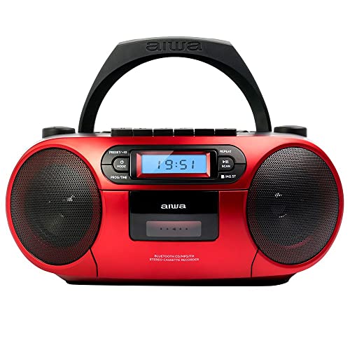 Leitor de CD Aiwa BBTC-550RD | Vermelho (Leitor ou Gravador) Aiwa - Acessórios de áudio - leitor cd, vermelho