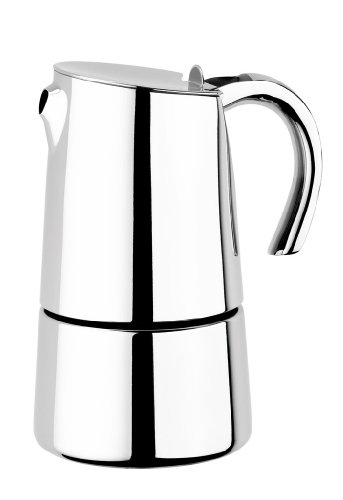 Cafeteira BELLA ITALIA Bella A170502 (6 Chávenas) BRA - Cafeteiras elétricas e de fogão - 6 chávenas, inox, acero inoxidavel