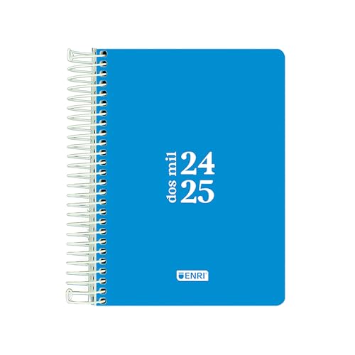 Agenda Escolar ENRI 2023-2024 Diário (Azul - 14.8x21cm) Hamelin Brands - Calendários, organizadores e planejadores - diário, 14.8x21cm, plástico, bolso