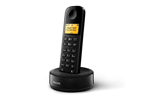 Telefone sem fio PHILIPS D1601B/01 Preto Elmarc - Acessórios para telemóveis - sem fio, 2 teclas chamada rápida, câmara, 10 teclas memória