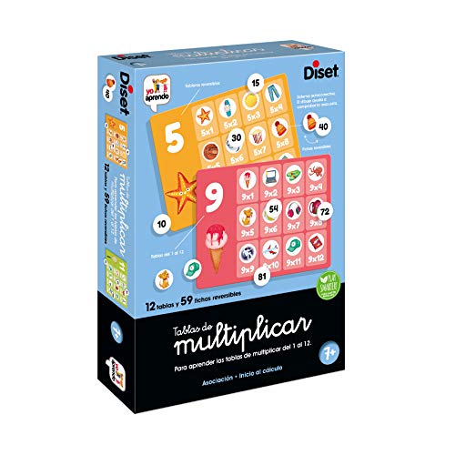 Jogo Didático DISET Multiplicar (Idade Mínima: 7) Marca Blanca Papeleria - Jogos - multiplicar, cartões, desafios, idade mínima 7