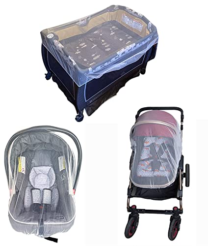 Rede Anti-Insetos Bebé 2 em 1 | Mosquiteiro Portátil | Branco FFTANXS - Móveis para bebês e crianças pequenas - anti-insetos, portátil, mosquiteiro