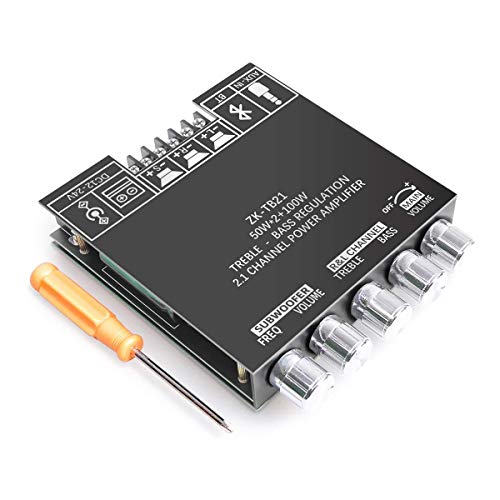 Amplificador Ruizhi 2.1 Canais 2X50W+100W com Controle de Altos e Baixos RUIZHI - Amplificadores de áudio - 2.1 canais, 50W, 100W, controle de altos e baixos