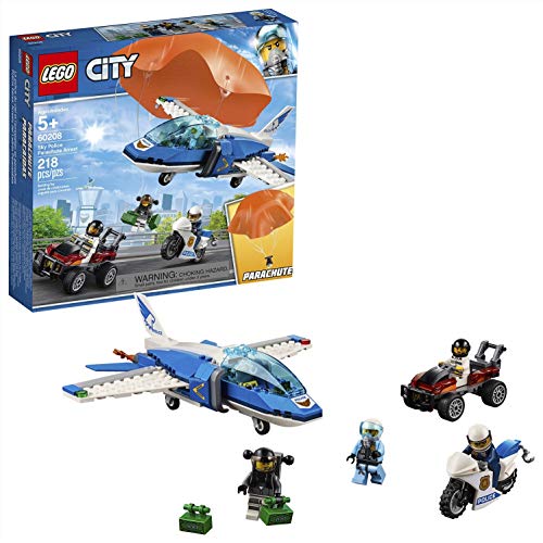 LEGO City Police - Detenção de Paraquedos (Idade Mínima: 4) LEGO - Blocos de encaixe - lego city, polícia aérea, detenção de paraquedos, 4 anos