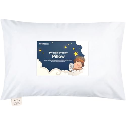 Almofada de Viagem para Bebé Soft White KeaBabies - Almofadas - almofada, viagem, bebé, branco