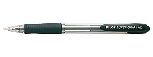 Caneta de Tinta Permanente PILOT Super Grip Preto (Caixa de 12) Pilot - Canetas - tinta permanente, super grip, traço fino, 1mm, removível