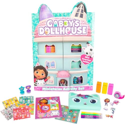Gabby's Dollhouse Set of Activities in Miniature (Idade Mínima Recomendada: 3 anos) RMS INTERNATIONAL - Acessórios para casa de bonecas - atividades, miniatura, 3 anos