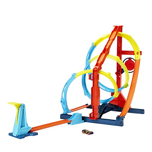 Pista de Carros HOT WHEELS Track Builder Kit Spiral (Idade Mínima: 6) Hot Wheels - Brinquedos - kit construção, pista em espiral, idade mínima 6